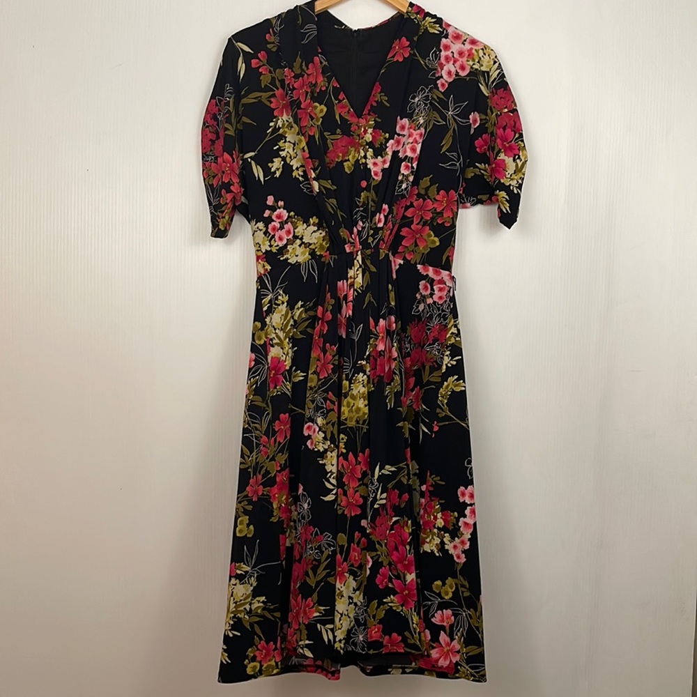 Maggy London Floral Fit & Flare Dress